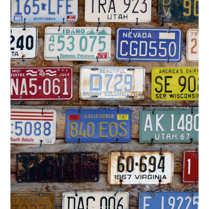 Tapet Dimex Plate Numbers