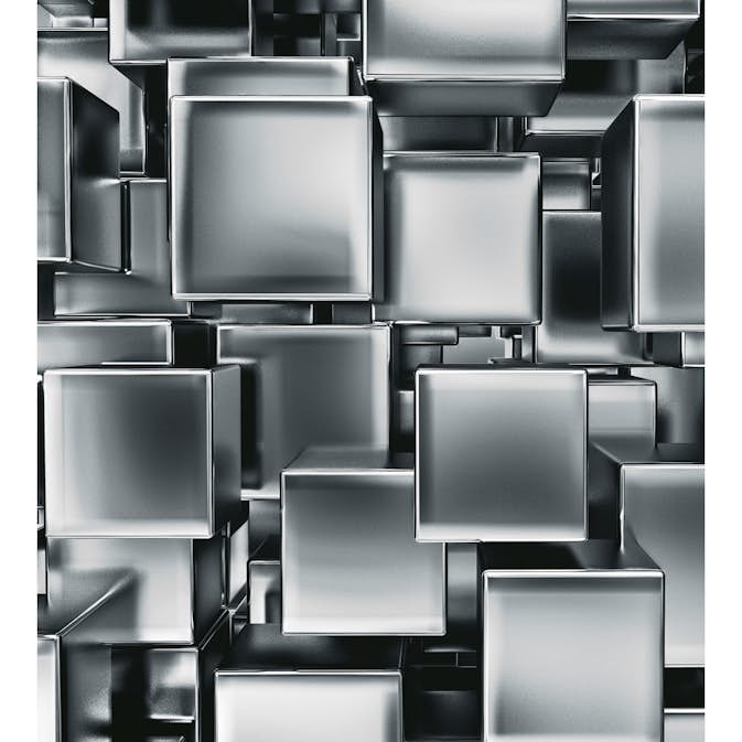 Tapet Dimex Metal Cubes