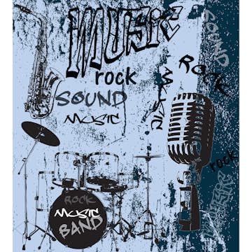 Tapet Dimex Music Blue