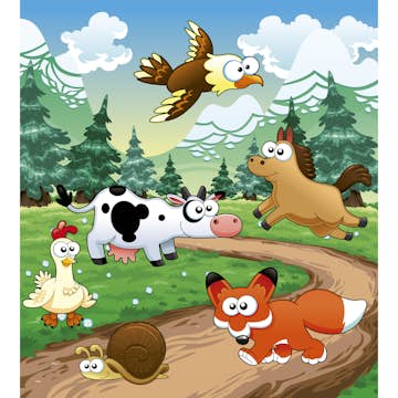 Tapet Dimex Animals And Forest