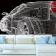 Tapet Dimex Car Model Dark