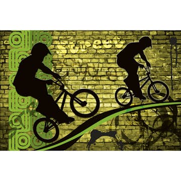 Tapet Dimex Bicycle Green