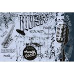 Tapet Dimex Music Blue