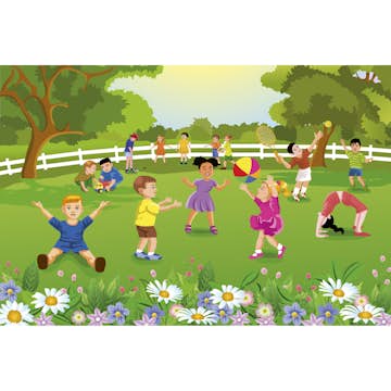 Tapet Dimex Kids In Garden