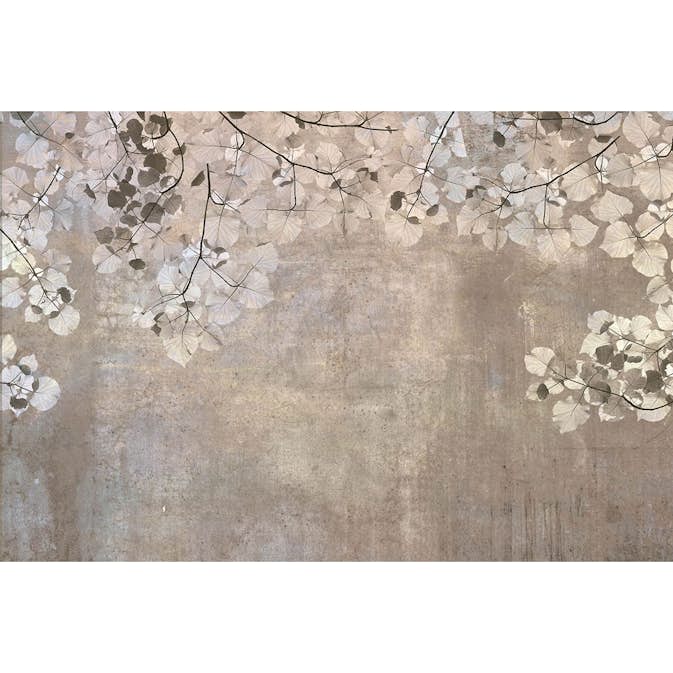 Fototapet Dimex Beige Leaves Abstract