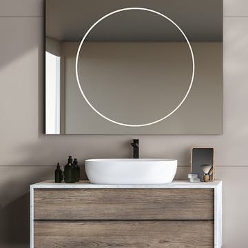 Spegel Vidi Mundo med LED-belysning