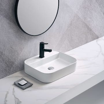 Tvättställ NOURK Rektangulärt Vägghängt/Ovanpåliggande