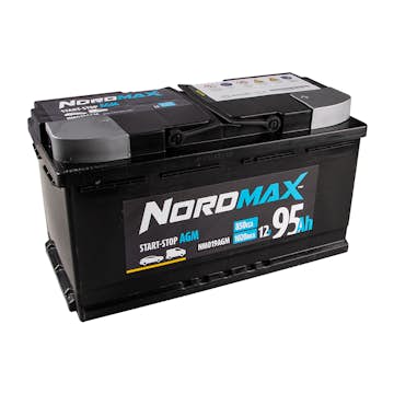 Startbatteri Nordmax AGM (Start-stopp) 95Ah 850A