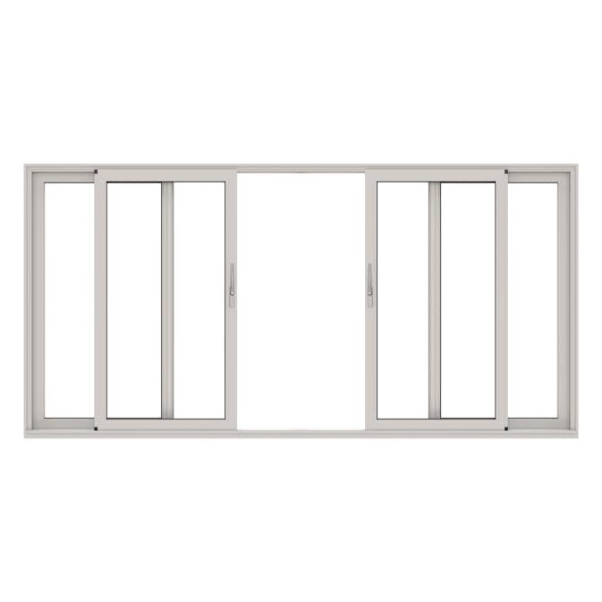 Parskjutdörr NorDan HelAlu Aluminium 4-Delad Dubbelspår