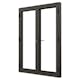 Parfönsterdörr NorDan NTech Helglasad Aluminium BlackLine Svart