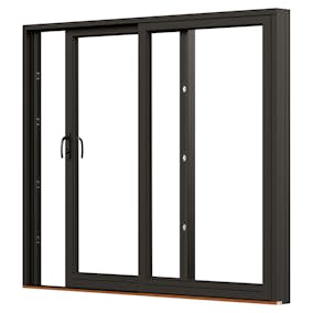 Skjutdörr NorDan NTech Aluminium 2-Delad BlackLine Svart