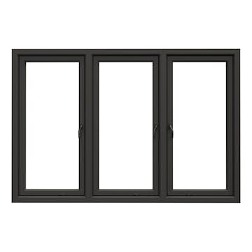 Sidohängt Fönster NorDan Tanum 3-Luft BlackLine Aluminium