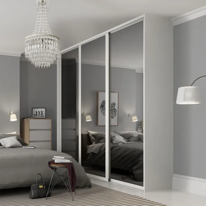 Skjutdörr Lundbergs Nordic Spegel