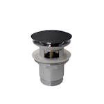 Bottenventil Noro Med Pop-up för Bräddavlopp Svart
