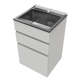 Tvättbänk Nordic Tech NTB5 Bänkskåp för Tvättstuga med Lådor & Blandarhål