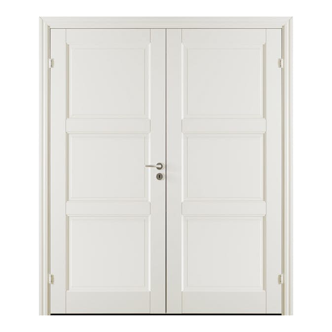Pardörr GK Door Oden 3 Vit med Spröjs