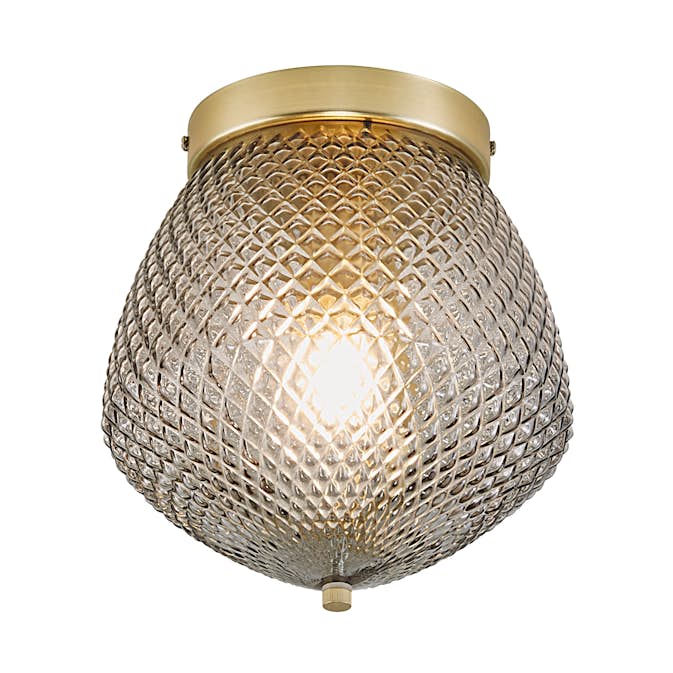 Takplafond Nordlux Orbiform Mässing & Rökfärgad Glas med Dimbar Funktion