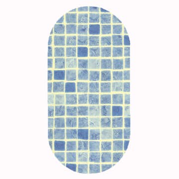 Oval Poolliner Planet Pool Mönstrad Djup 150 cm