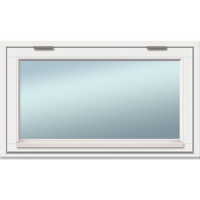 Överkantshängt Sveafönster Effekt Trä 3-glas
