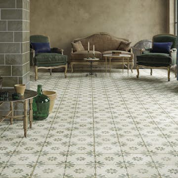 Klinker Tenfors FS Blume Sage 45x45 cm