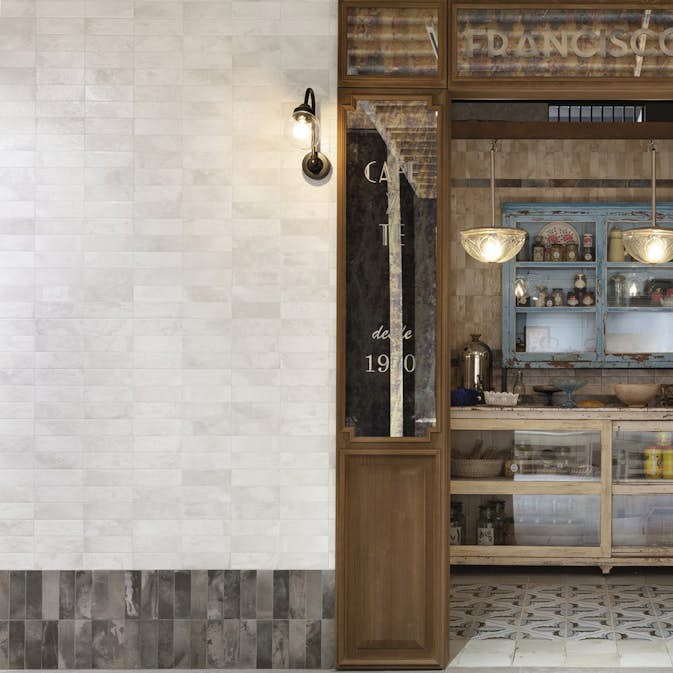 Kakel Tenfors FS Raku White 20x40 cm