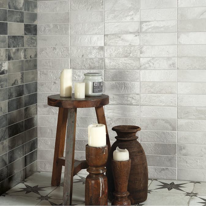 Kakel Tenfors FS Raku Silver 20x40 cm