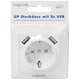 Vägguttag LogiLink 230V Med 2xUSB 2,1A