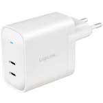 USB-laddare LogiLink 2 x USB-C PD 40W GaN