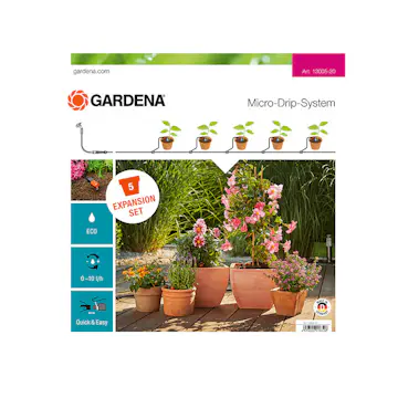Påbyggnadspaket Gardena Micro-Drip-System M för Blomkrukor 2022