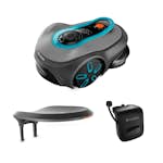 Robotgräsklippare Gardena Smart Sileno Free 1200 Utan Slinga Paket Med Robothus & Antikollisionsradar