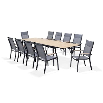 Matgrupp LifetyleGarden Panama med 10 Stolar