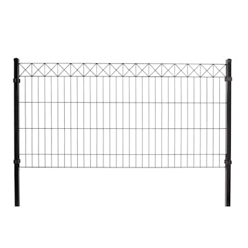 Panelstängsel Hortus med Deko X Svart