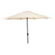 Parasoll Hillerstorp Ø300 cm Beige/Svart med Vev och Tilt Funktion