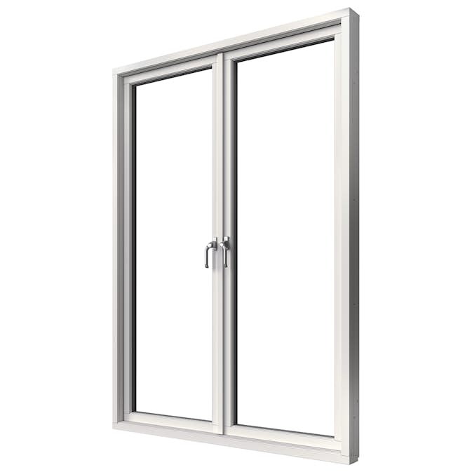 Parfönsterdörr Elitfönster Elit Retro 3-Glas Helglasad Aluminium