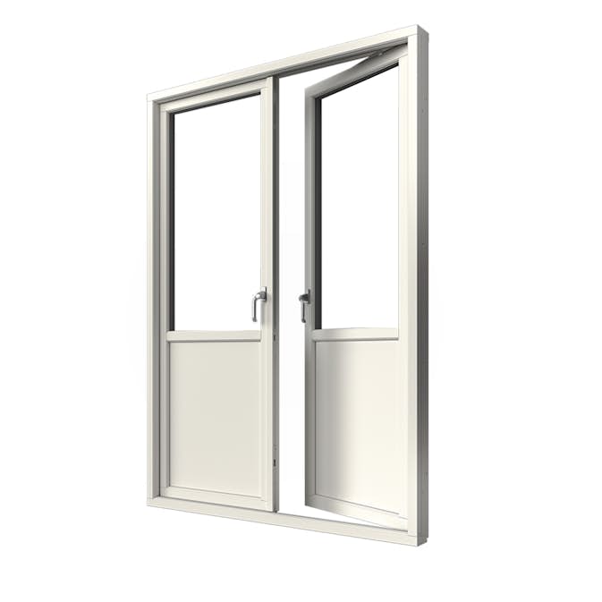 Parfönsterdörr Elitfönster Elit Retro 3-Glas Aluminium