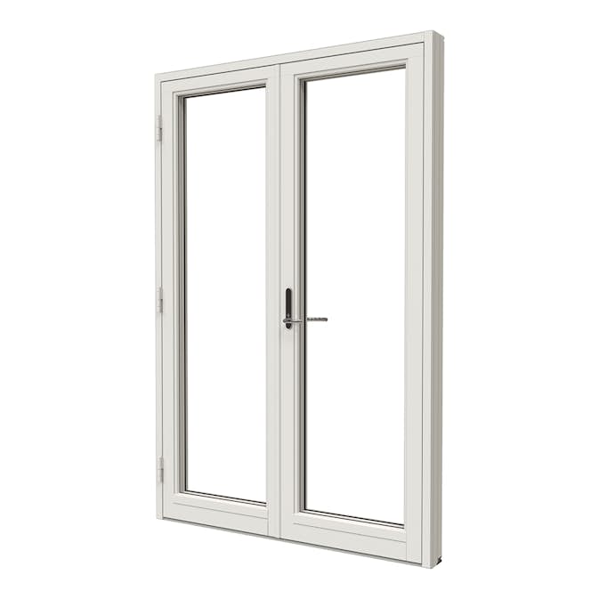 Parfönsterdörr NorDan NTech Helglasad Aluminium
