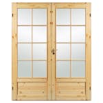 Parinnerdörr Br. Johansson Allmoge SP16 Obehandlad Furu Klarglas