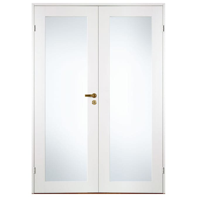 Parinnerdörr Diplomat Contur Vit Klarglas Helglas 133x210 cm Outlet