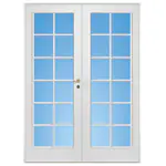 Parinnerdörr Diplomat Formpressad SP12 Vit Klarglas