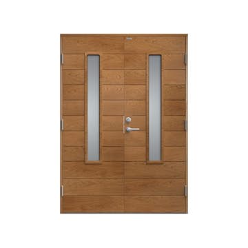 Parytterdörr Diplomat Clara Klarglas Träfanér