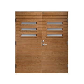 Parytterdörr Diplomat Ingela Klarglas Träfanér