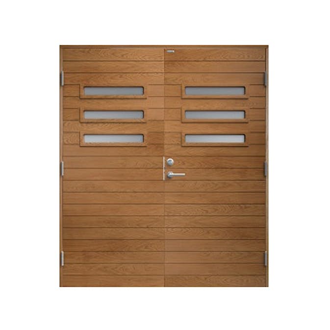 Parytterdörr Diplomat Ingela Klarglas Träfanér