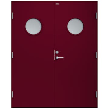 Parytterdörr Diplomat Rosa Klarglas