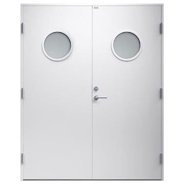 Parytterdörr Diplomat Rosa Klarglas