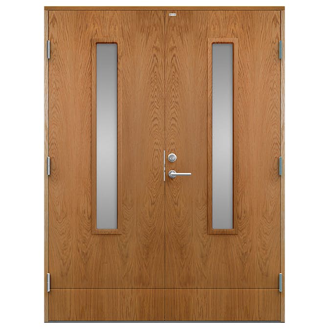 Parytterdörr Diplomat Laila Träfanér Klarglas