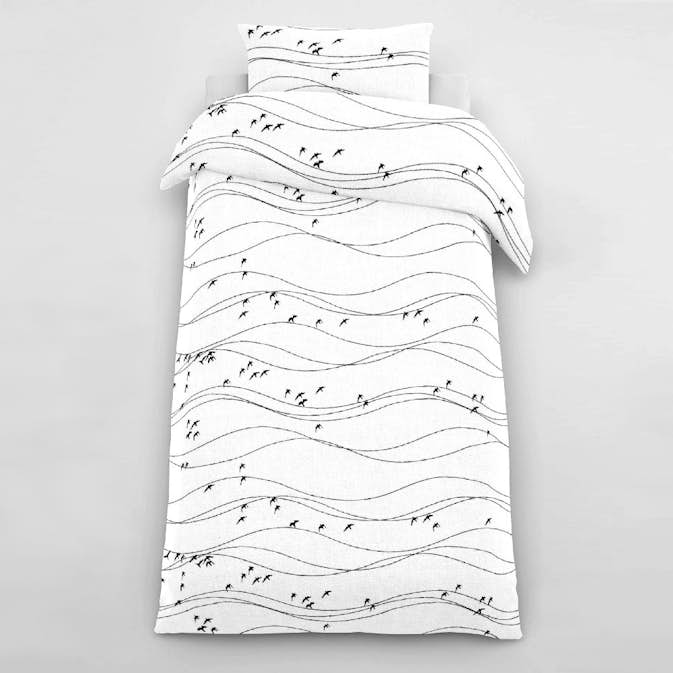 Påslakanset Arvidssons Textil Flyttfåglar Enkelsäng