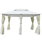 Paviljong Metalcraft med draperiväggar 3x4 m