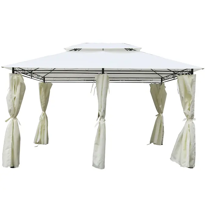 Paviljong Metalcraft med draperiväggar 3x4 m