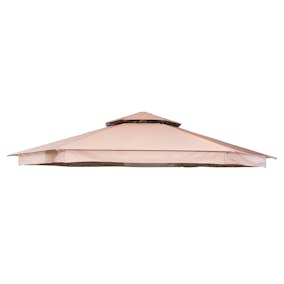 Paviljongtak Hillerstorp Luxor 6-kantigt Solskydd Ø400 cm Beige