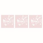 Servett Paperproducts Design Pure Branch 33x33 cm Rosé 3 st 20-pack